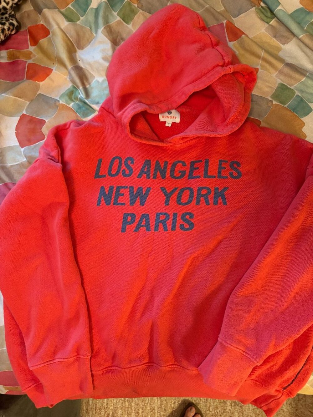 Sundry Hoodie - Los Angeles New York Paris - Iconic